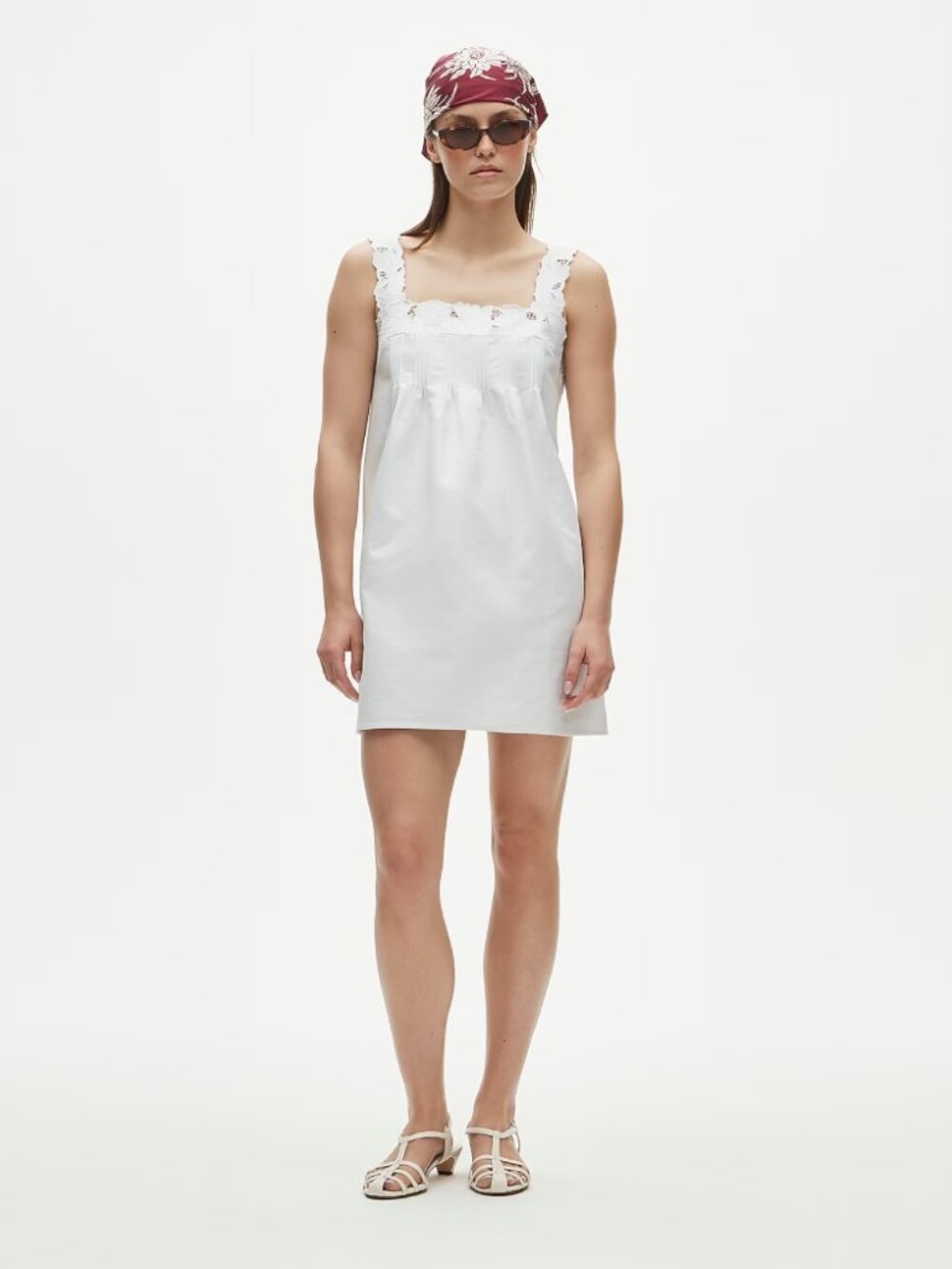 NWT J. Crew Ondine Mini Dress Double Cotton Poplin White Cotton LWD Size S